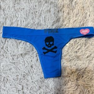 NWT Rare VTG 2010 Victoria’s Secret PINK Yoga Seamless Skull Heart Eyes Small